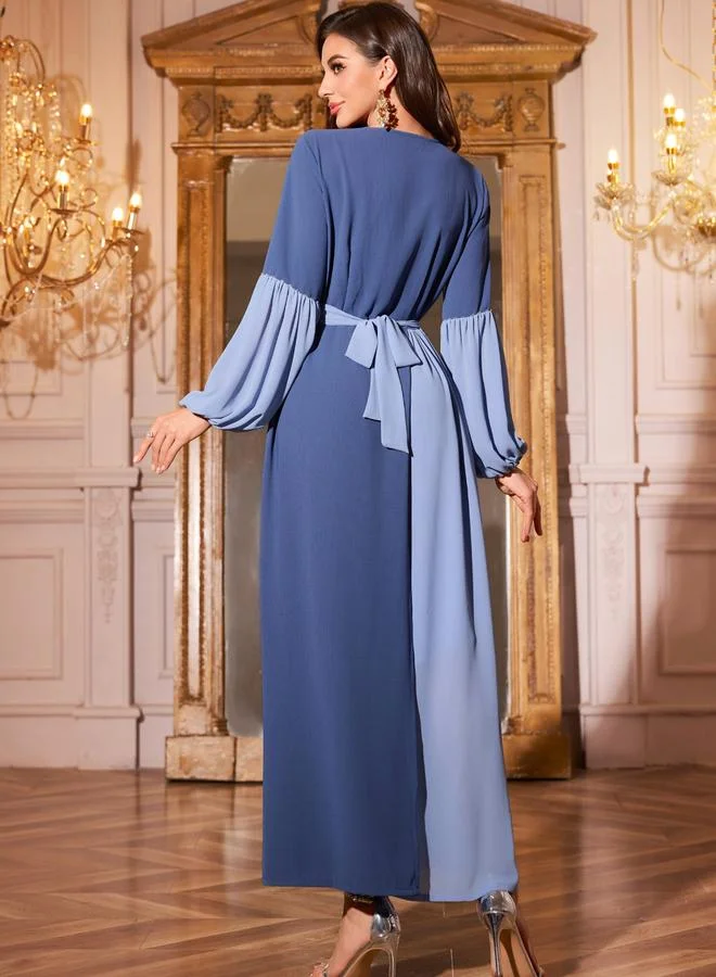 Take Two Women Blue Rhinestone Embellished Jalabiya